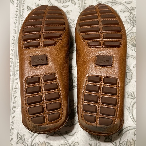 VINTAGE GUCCI LEATHER DRIVING BAMBOO HORSEBIT LOAFER TAN SIZE 36.5 EU / 6.5 US - Picture 12 of 12
